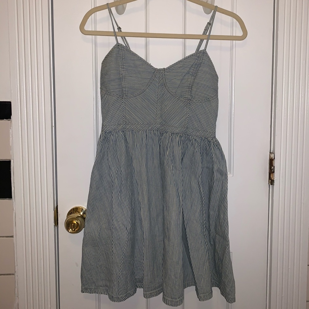 Free People Denim Stripe Dress